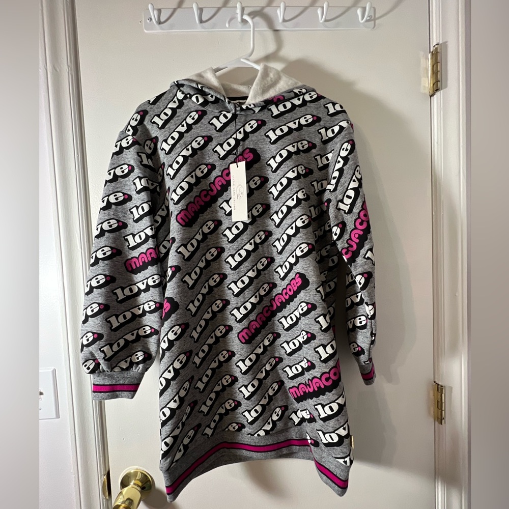 Marc Jacobs Kids' Love Print Sweat Dress SIZE 12+ /156